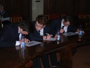 Clifton College team checking grid refernces