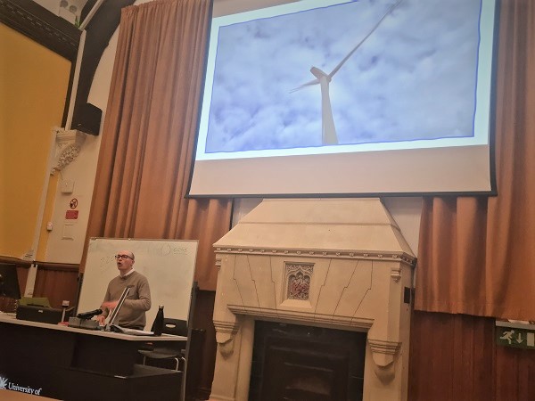 Ed Atkins delivers lecture on energy